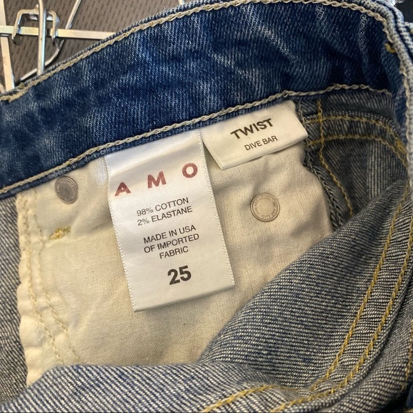 AMO Twist in Dive Bar Anthropologie Low Rise Skinny Jeans 25 - Picture 5 of 6